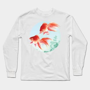 Ukiyo-e Gold Fish Long Sleeve T-Shirt